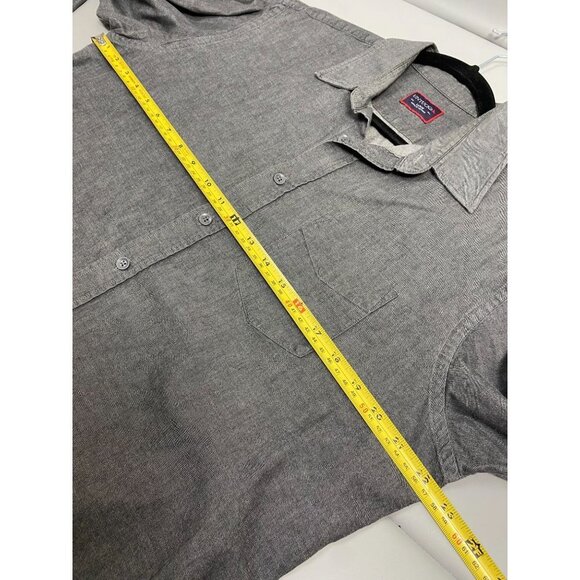 UNTUCKit Mens Shirt size Large Button Up Classic Orange Gray Neutral Business - Picture 6 of 9